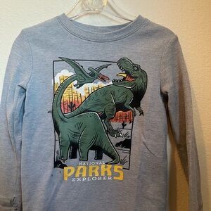 Jumping Beans National Parks Explorer Dinosaur Shirt - Gray